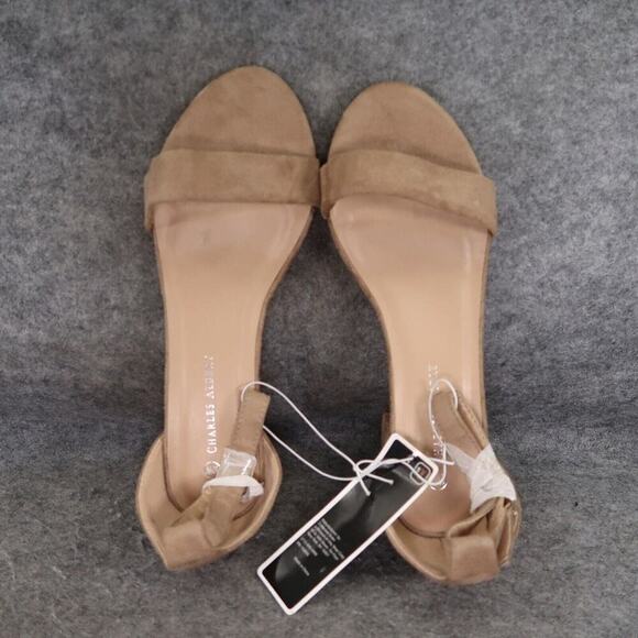 Charles Albert Shoes Womens 10 Pump Sandals Block Heel Ankle Strap Fashion Wide - Picture 8 of 15